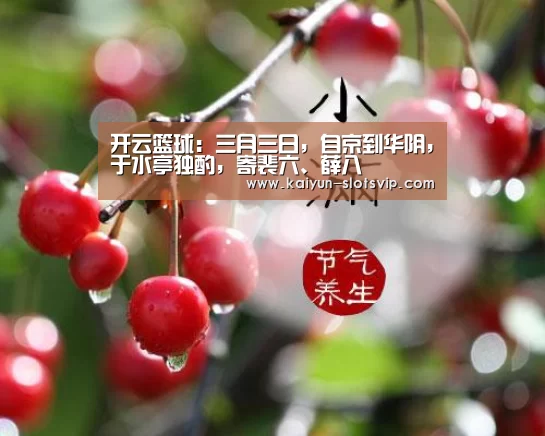 开云篮球:三月三日,自京到华阴,于水亭独酌,寄裴六、薛八(图1) 开云体育